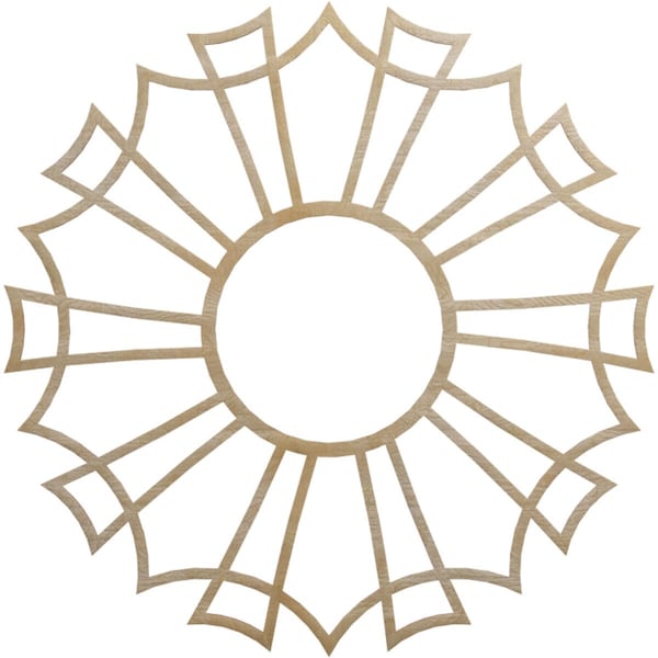 Ekena Millwork Augustus Wood Fretwork Pierced Ceiling Medallion, Birch, 40"OD x 14 1/8"ID x 1/4"T CMWP40X40X0250AUBI - main